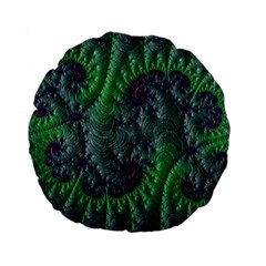Fractal Floral Background Planetary Standard 15  Premium Flano Round Cushions by Semog4