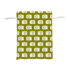 Modern Chic Vector Camera Illustration Pattern Lightweight Drawstring Pouch (m) by GardenOfOphir