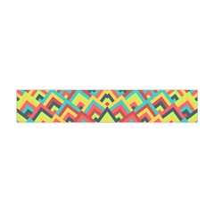 Trendy Chic Modern Chevron Pattern Premium Plush Fleece Scarf (mini) by GardenOfOphir