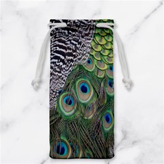 Peacock Bird Feather Colourful Jewelry Bag by Jancukart