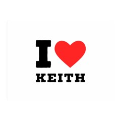 I Love Keith Two Sides Premium Plush Fleece Blanket (mini) by ilovewhateva