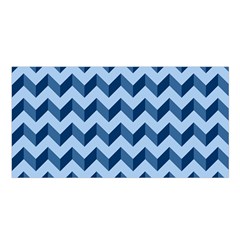 Modern Retro Chevron Patchwork Pattern Satin Shawl 45  X 80  by GardenOfOphir