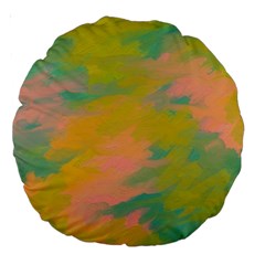 Paint-19 Large 18  Premium Round Cushions by nateshop