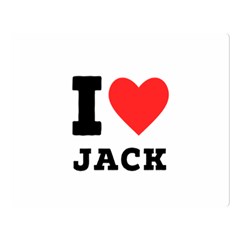 I Love Jack Premium Plush Fleece Blanket (large) by ilovewhateva