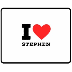 I Love Stephen Two Sides Fleece Blanket (medium) by ilovewhateva