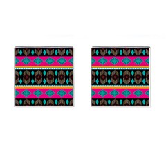 Abstract Art Pattern Design Vintage Cufflinks (square) by Ravend