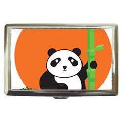 Panda Animal Orange Sun Nature Cigarette Money Case by Semog4