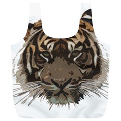 Tiger Comic Cartoon Animal Full Print Recycle Bag (xl) by Semog4