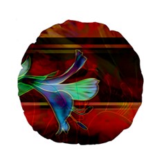 Abstract Fractal Design Digital Wallpaper Graphic Backdrop Standard 15  Premium Flano Round Cushions by Semog4