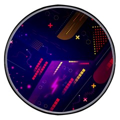 Colorful Abstract Background Creative Digital Art Colorful Geometric Artwork Wireless Fast Charger(black) by Semog4