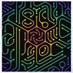 Circuit Hexagonal Geometric Pattern Background Pattern Canvas 20  x 20  19 x19.27  Canvas - 1