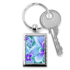 Abstract Flowers Flower Abstract Key Chain (rectangle) by Jancukart