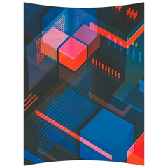 Minimalist Abstract Shaping  Abstract Digital Art Back Support Cushion by Jancukart