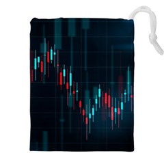 Flag Patterns On Forex Charts Drawstring Pouch (5xl) by Semog4