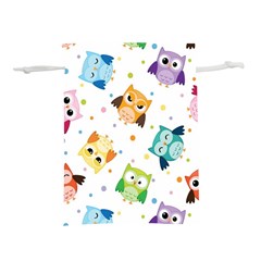Owl Bird Lightweight Drawstring Pouch (m) by Semog4