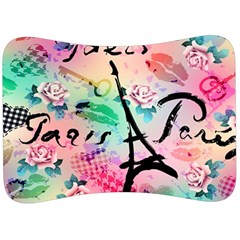 From Paris Abstract Art Pattern Velour Seat Head Rest Cushion by Semog4