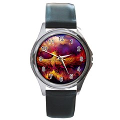 Phoenix Bird Round Metal Watch by Semog4