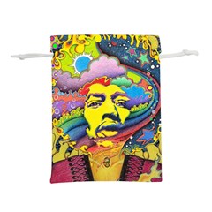 Psychedelic Rock Jimi Hendrix Lightweight Drawstring Pouch (l) by Semog4