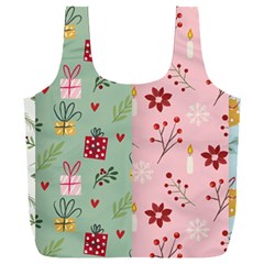 Flat Christmas Pattern Collection Full Print Recycle Bag (xxxl) by Semog4
