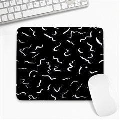 Scribbles Lines Drawing Picture Large Mousepad by Semog4