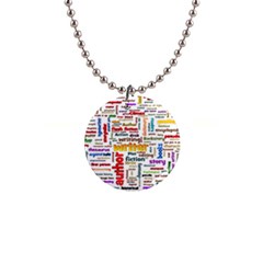 Writing Author Motivation Words 1  Button Necklace by Semog4