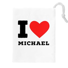 I Love Michael Drawstring Pouch (4xl) by ilovewhateva