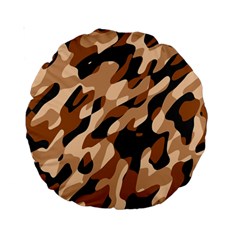 Abstract Camouflage Pattern Standard 15  Premium Round Cushions by Jack14