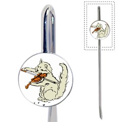Cat Playing The Violin Art Book Mark by oldshool