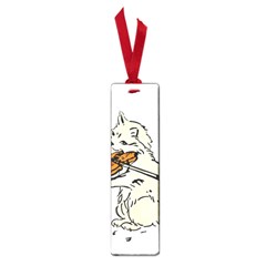 Cat Playing The Violin Art Small Book Marks by oldshool