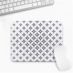 Star-curved-pattern-monochrome Small Mousepad by Semog4
