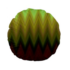 Zig Zag Chevron Classic Pattern Standard 15  Premium Flano Round Cushions by Semog4