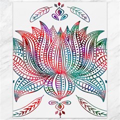 Lotus Feathers Boho Watercolor Canvas 16  X 20  by Salman4z