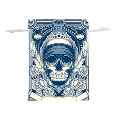 Skull Drawing Lightweight Drawstring Pouch (m) by Salman4z