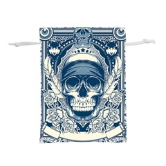 Skull Drawing Lightweight Drawstring Pouch (l) by Salman4z