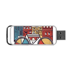 Amsterdam Graphic Design Poster Illustration Portable Usb Flash (one Side) by Salman4z