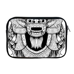 Balinese Art Barong Drawing Bali White Background People Apple Macbook Pro 17  Zipper Case by Salman4z