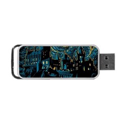 Hogwarts Castle Van Gogh Portable Usb Flash (two Sides) by Salman4z