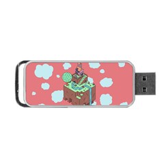 Minimal Digital Cityscape Portable Usb Flash (two Sides) by Salman4z