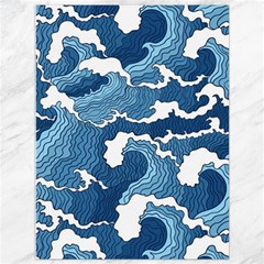 Waves Aesthetics Illustration Japanese Canvas 36  X 48  by Salman4z