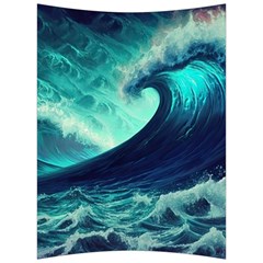 Waves Ocean Sea Tsunami Nautical Back Support Cushion by Jancukart