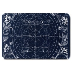 Vintage Astrology Poster Large Doormat by ConteMonfrey