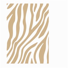 Brown Zebra Vibes Animal Print  Large Garden Flag (two Sides) by ConteMonfrey