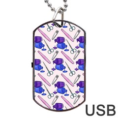 Manicure Dog Tag Usb Flash (two Sides) by SychEva