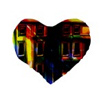 Architecture City Homes Window Standard 16  Premium Flano Heart Shape Cushions Back