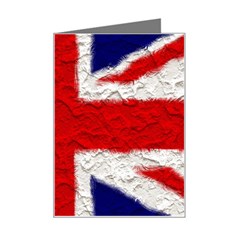 Union Jack Flag National Country Mini Greeting Card by Celenk