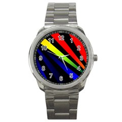 Graphic Design Computer Graphics Sport Metal Watch by Celenk