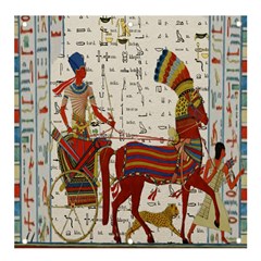 Egyptian Tutunkhamun Pharaoh Design Banner And Sign 4  X 4  by Celenk