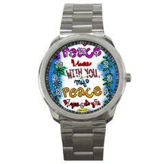 Christian Christianity Religion Sport Metal Watch by Celenk