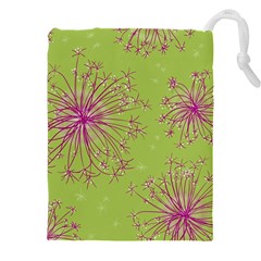 Dandelion Flower Background Nature Flora Drawing Drawstring Pouch (4xl) by Uceng
