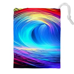 Art Fantasy Painting Colorful Pattern Design Drawstring Pouch (5xl) by Ravend